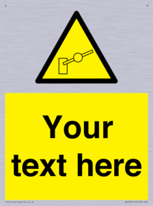 Custom warning barrier